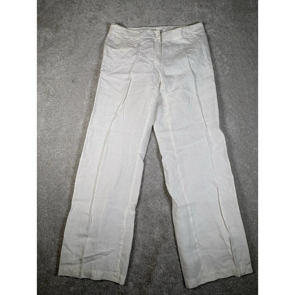 Eileen Fisher Light Gray Wide Leg Pants